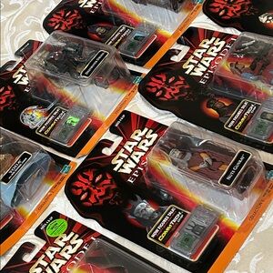 Star Wars Episode I Collectible Figures Set - Red and Black Packaging